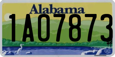 AL license plate 1AO7873