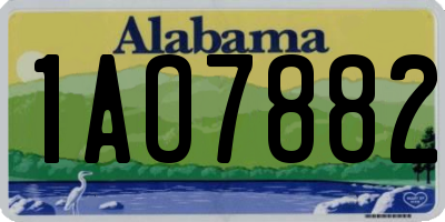 AL license plate 1AO7882