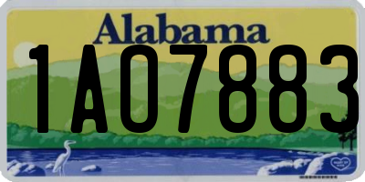 AL license plate 1AO7883
