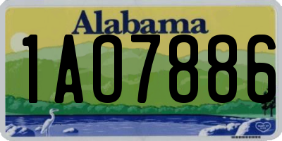AL license plate 1AO7886