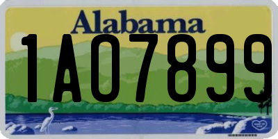 AL license plate 1AO7899