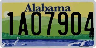 AL license plate 1AO7904