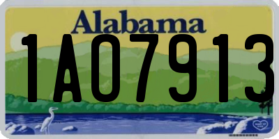 AL license plate 1AO7913