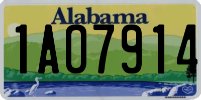 AL license plate 1AO7914