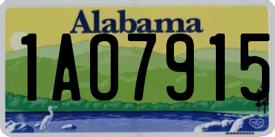AL license plate 1AO7915