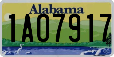 AL license plate 1AO7917