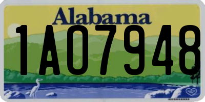 AL license plate 1AO7948