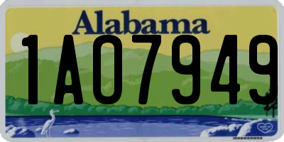AL license plate 1AO7949
