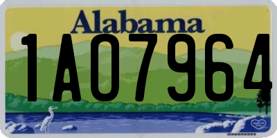 AL license plate 1AO7964