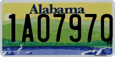 AL license plate 1AO7970