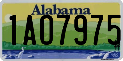 AL license plate 1AO7975