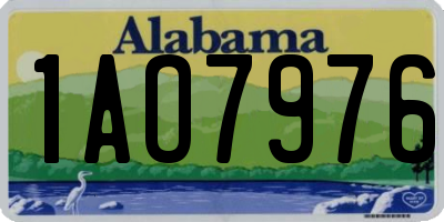 AL license plate 1AO7976