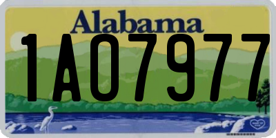 AL license plate 1AO7977