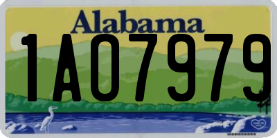 AL license plate 1AO7979