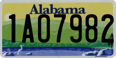 AL license plate 1AO7982