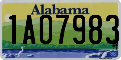 AL license plate 1AO7983