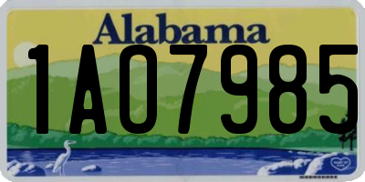 AL license plate 1AO7985