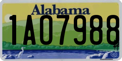 AL license plate 1AO7988