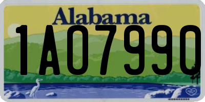 AL license plate 1AO7990