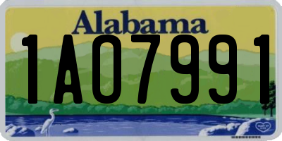 AL license plate 1AO7991