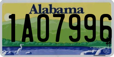 AL license plate 1AO7996