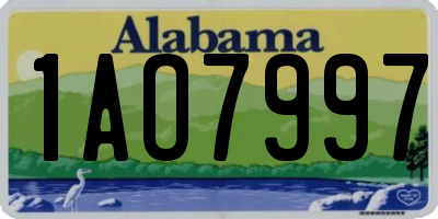 AL license plate 1AO7997
