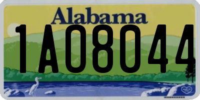 AL license plate 1AO8044