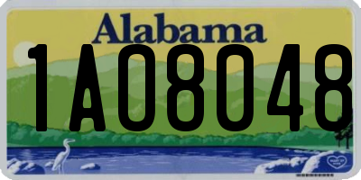 AL license plate 1AO8048