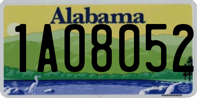 AL license plate 1AO8052