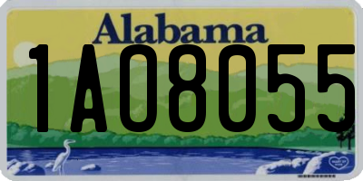 AL license plate 1AO8055