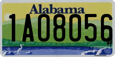 AL license plate 1AO8056