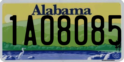 AL license plate 1AO8085