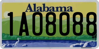 AL license plate 1AO8088