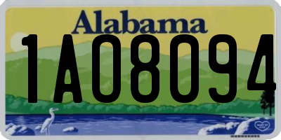AL license plate 1AO8094