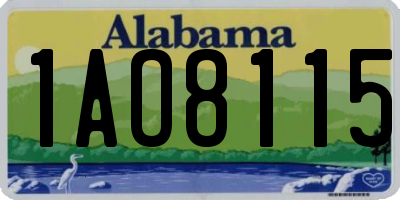 AL license plate 1AO8115