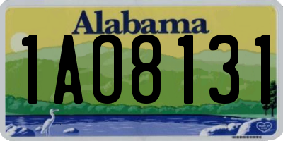 AL license plate 1AO8131