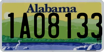 AL license plate 1AO8133
