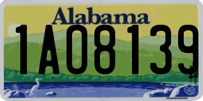AL license plate 1AO8139