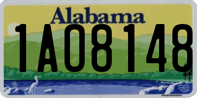AL license plate 1AO8148
