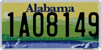 AL license plate 1AO8149