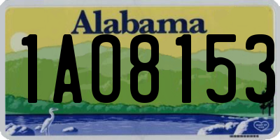 AL license plate 1AO8153