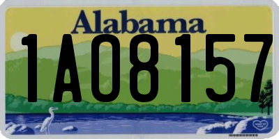 AL license plate 1AO8157