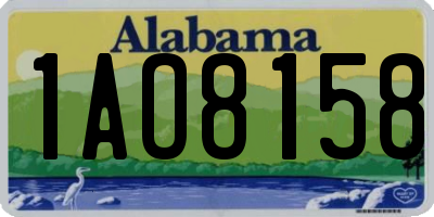 AL license plate 1AO8158