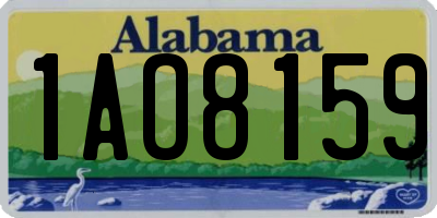AL license plate 1AO8159