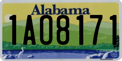 AL license plate 1AO8171