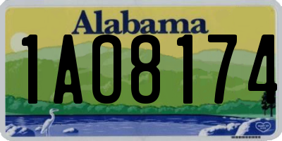 AL license plate 1AO8174
