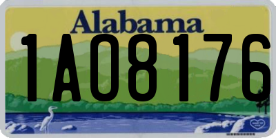 AL license plate 1AO8176