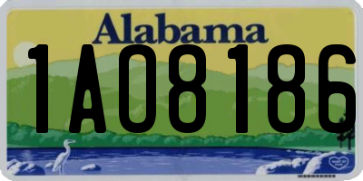 AL license plate 1AO8186
