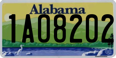 AL license plate 1AO8202