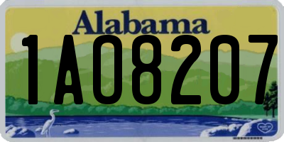 AL license plate 1AO8207
